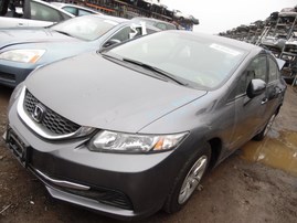 2014 HONDA CIVIC LX 4DR GRAY 1.8L AT A18736